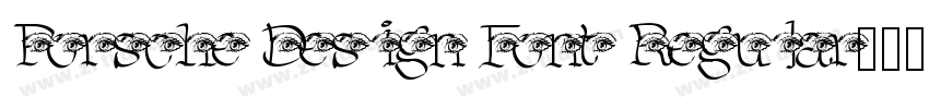 Porsche Design Font Regular字体转换 Porsche Design Font Regular字体转换